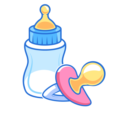 Соски погремушки вектор