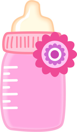 Розовая бутылочка для метрики