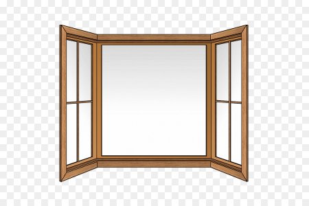 Прозрачная оконная рама