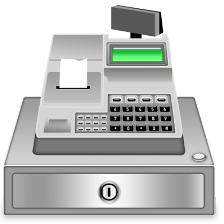 Кассовый аппарат без фона