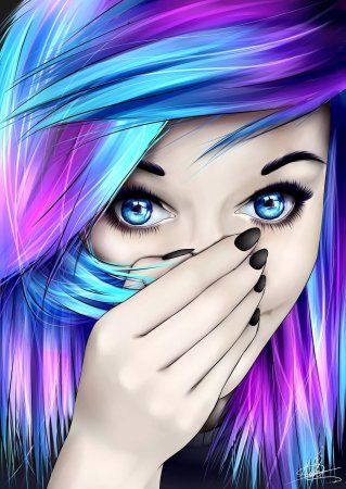 Красивые арты девушек на аву