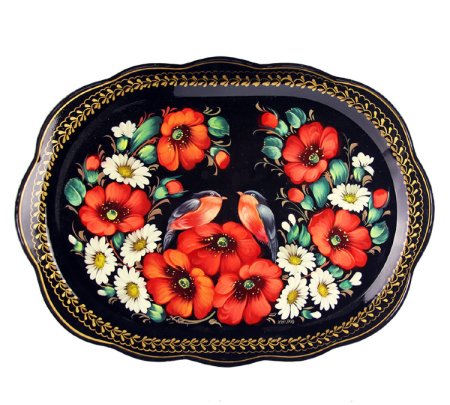 Жостово роспись маки