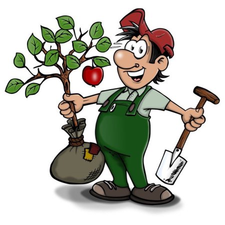 Садовник мультяшный