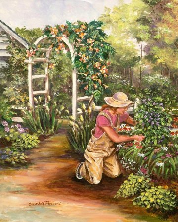 Огород живопись