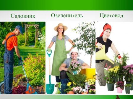 Цветовод озеленитель