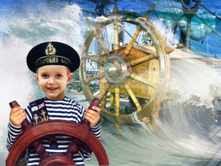 Ребенок за штурвалом