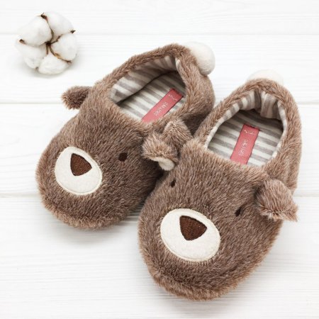 Halluci / тапочки "мишки" с задником