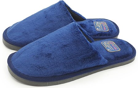 Тапочки smile of Mister синий а-56 в22-033-02 Зак 44/45 тапочки smile of Mister