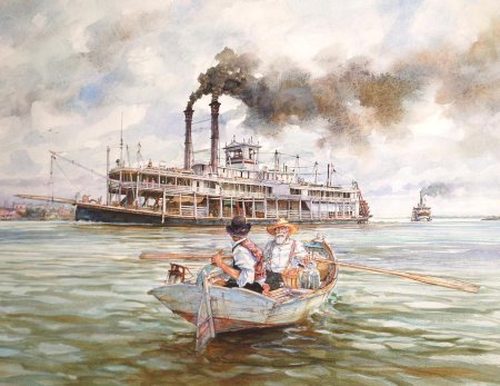 Колесный пароход Темза