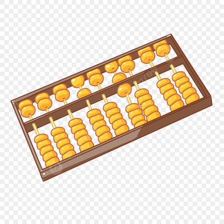 Счеты на белом фоне