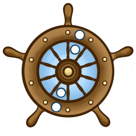 Штурвал рисунок