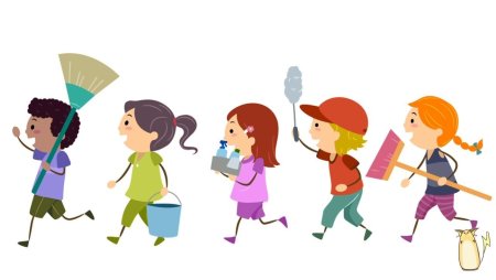 Дети убира.тяс яв классе