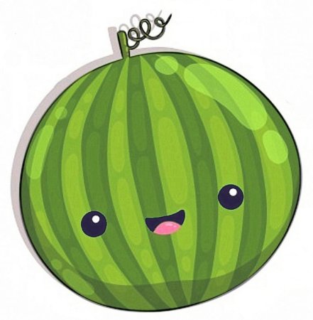 Арбуз мультяшный