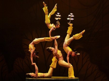 Пирамида акробатов цирк дю солей