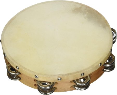 Тамбурин на белом фоне