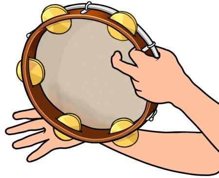 Изображение бубна для детей