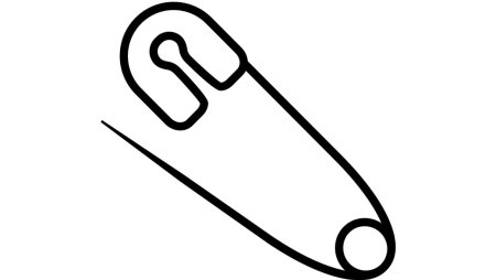 Булавка нарисованная