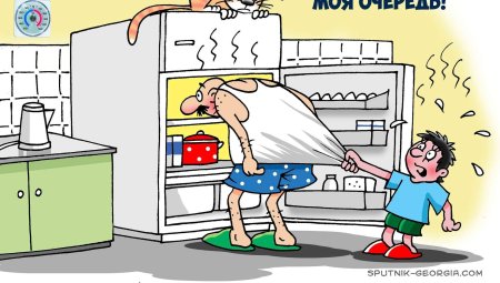 Жара карикатура