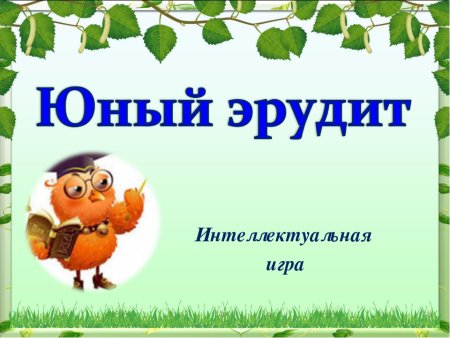 Интеллектуальная игра Эрудит