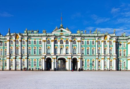 Растрелли зимний дворец Дворцовая площадь