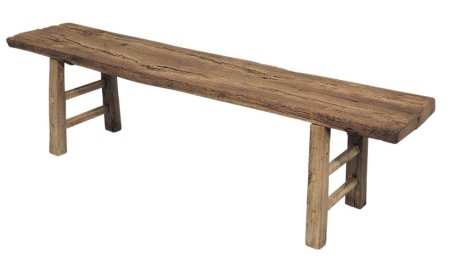 Древняя деревянная скамья