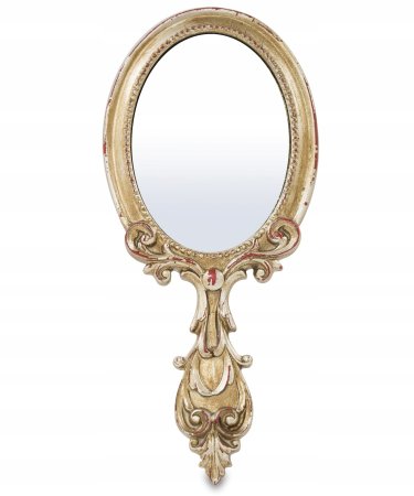 Старинное зеркало с ручкой