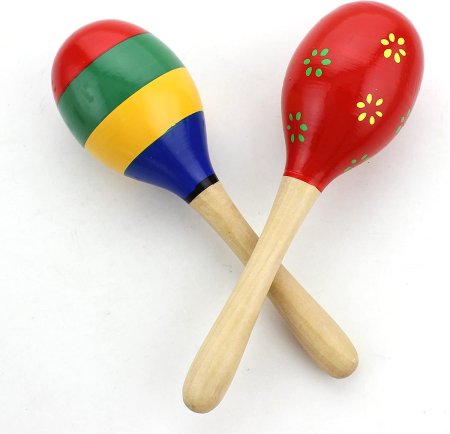 Музыкальный инструмент Маракас надписью