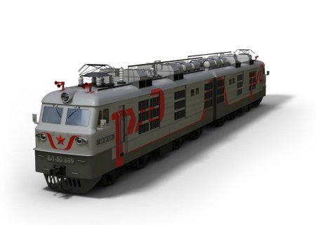 Электровоз вл 80 сбоку