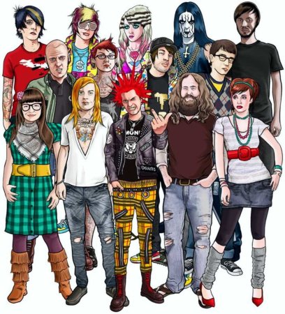 Субкультура панки хиппи