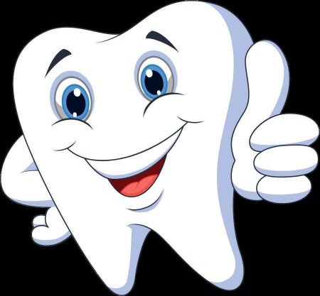 Улыбающийся зубик
