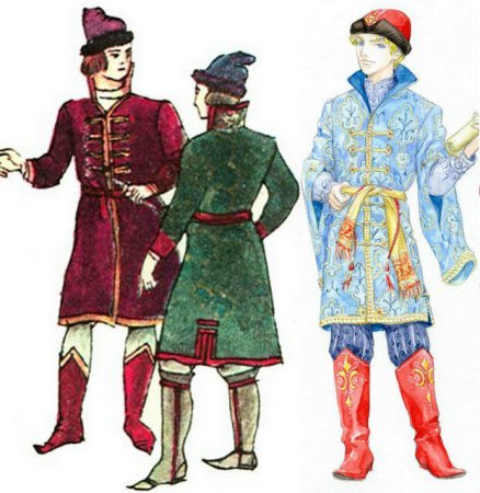 Мужской кафтан древней Руси