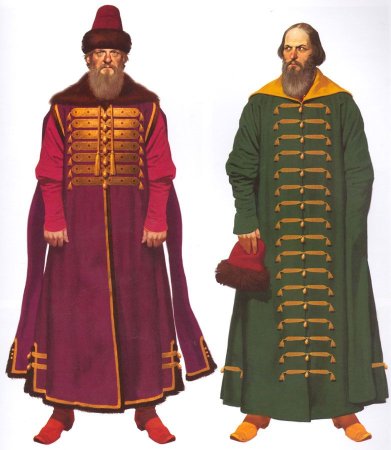 Одежда бояр Московской Руси 16 века