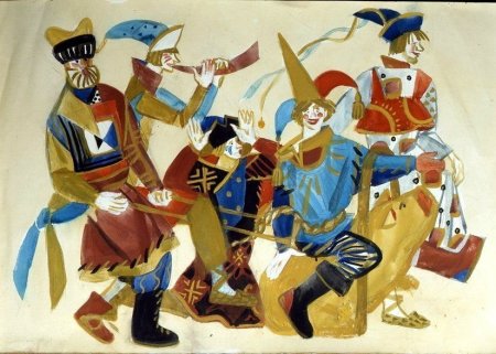 Скоморохи художник Рындин