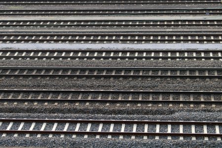 ЖД пути сбоку