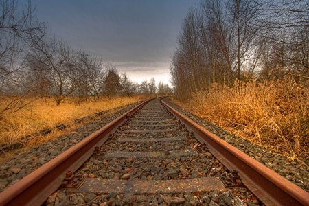 Пейзаж с железной дорогой