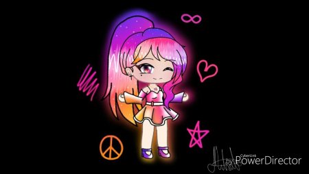 Девочка с розовыми волосами гача