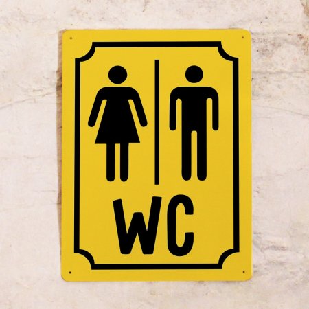 WC мужской табличка