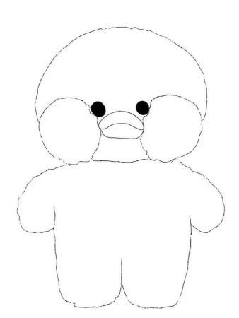 Раскраска уточки лалафвнфан