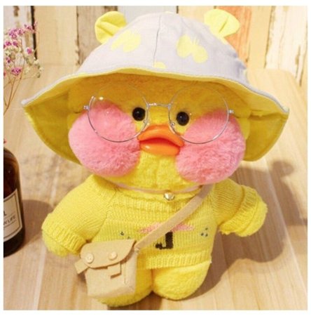 Уточка плюшевая lalafanfan