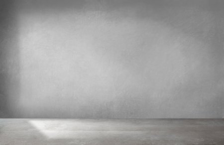 Пустая комната с серыми стенами