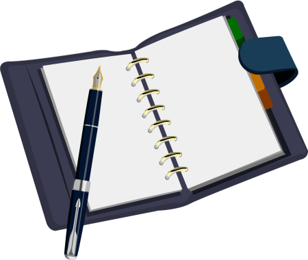 Блокнот без фона