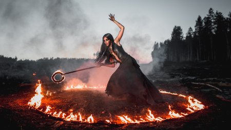 Фотосессия с огнем