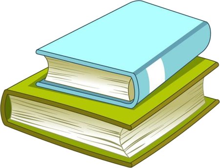 Школьная книжка на прозрачном фоне