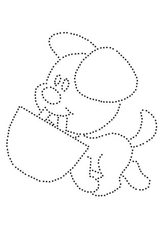 Рисование по контуру для детей