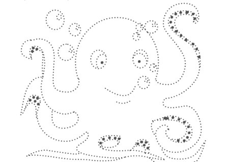 Рисование по точкам для детей 5 лет