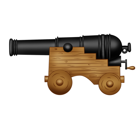 Корабельная пушка 17 века вид сбоку