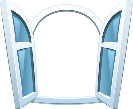 Окно на прозрачном фоне