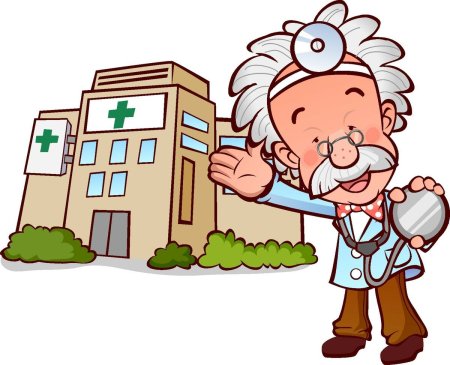 Сельская больница рисунок