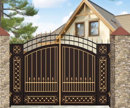 Кованые ворота Инсайт