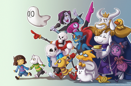 Герои игры Undertale
